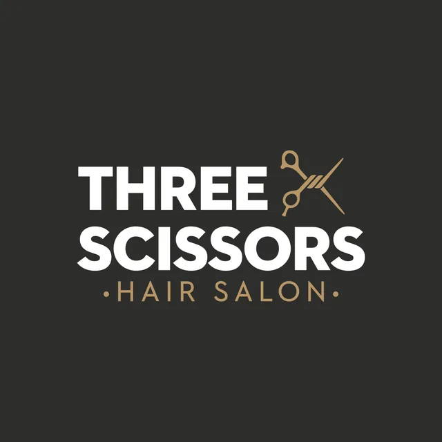 Three Scissors Hair Salon brand identity project
